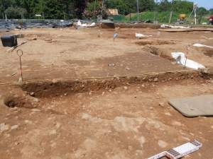 The southwest quarter of our feature, completely excavated!
